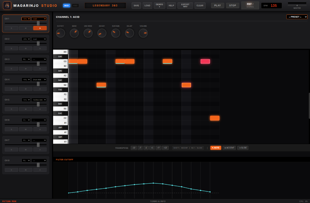 Magarinjo Studio DAW Interface